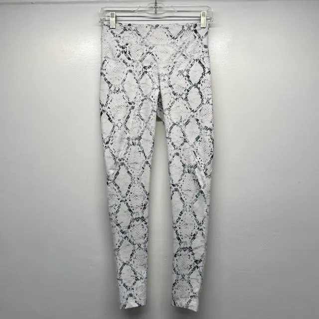 Varley Size XS Women's White-Multicolor Pattern Leggings Activewear Pants