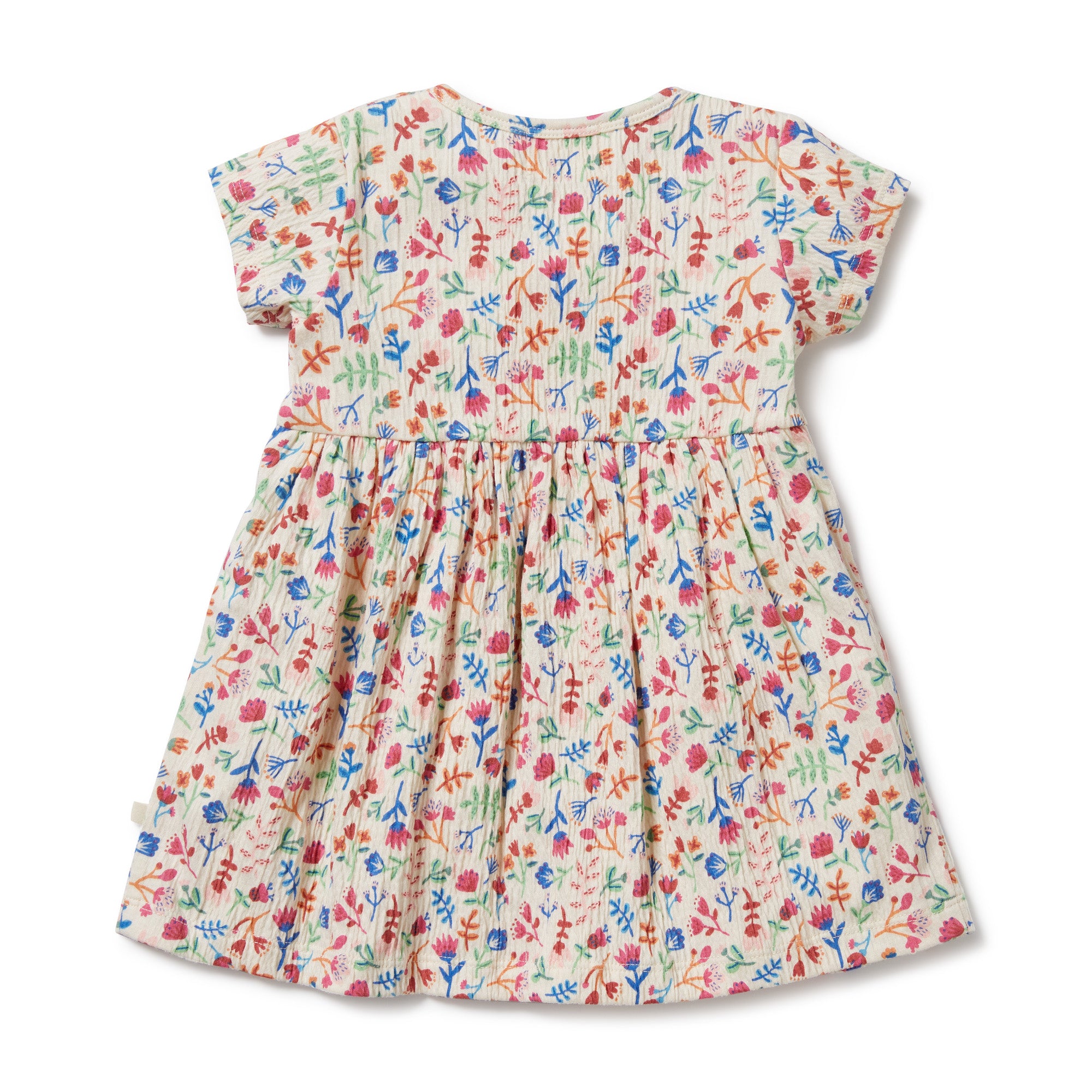 Wilson & Frenchy Tropical Garden Crinkle Button Dress