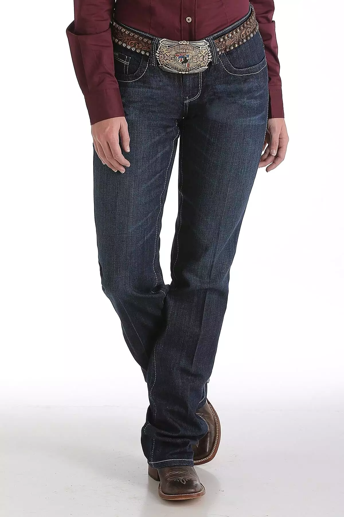 Women's Cinch Ada Relaxed Fit Dark Stonewash Jeans