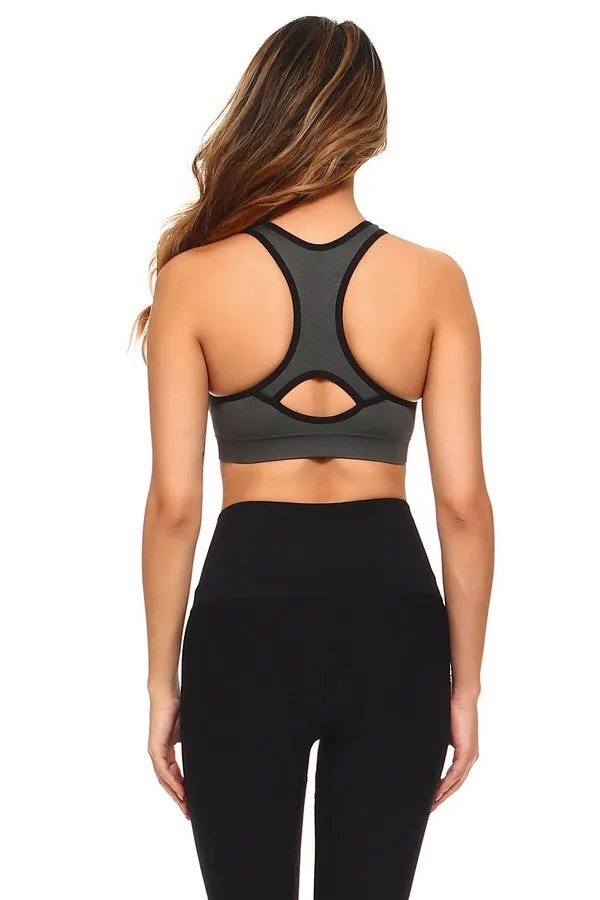 Women’s Cut Out Detailed Activewear Sports Bra