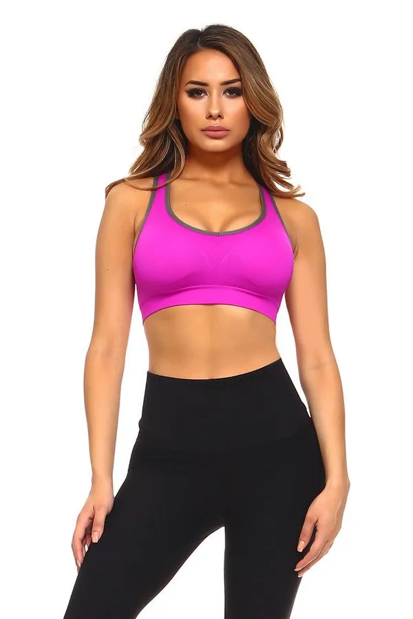 Women’s Cut Out Detailed Activewear Sports Bra