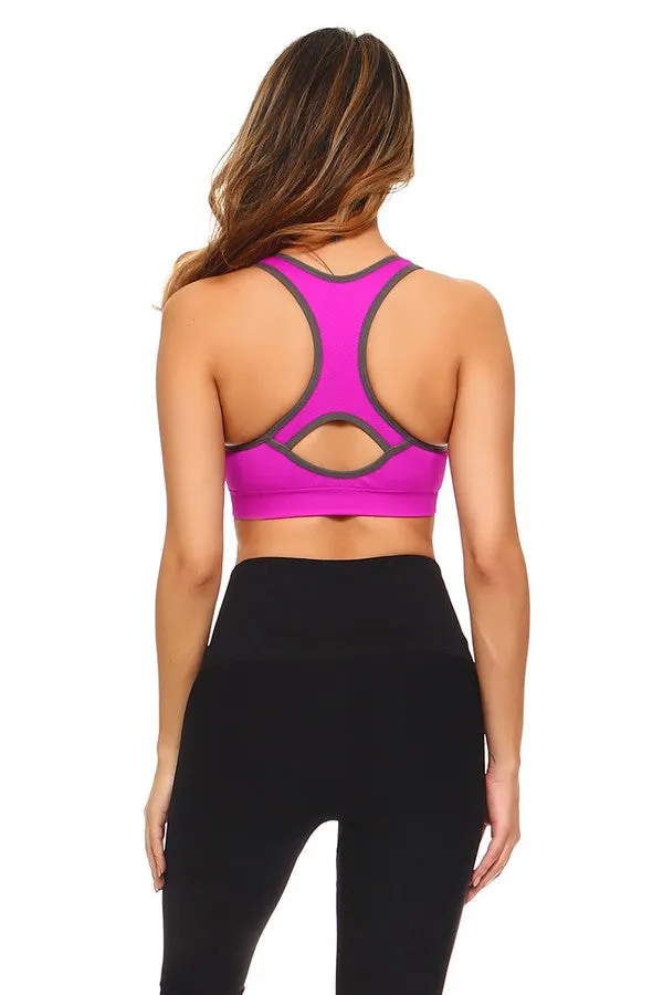 Women’s Cut Out Detailed Activewear Sports Bra