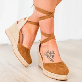 Wrapped Up In You Espadrilles, Camel