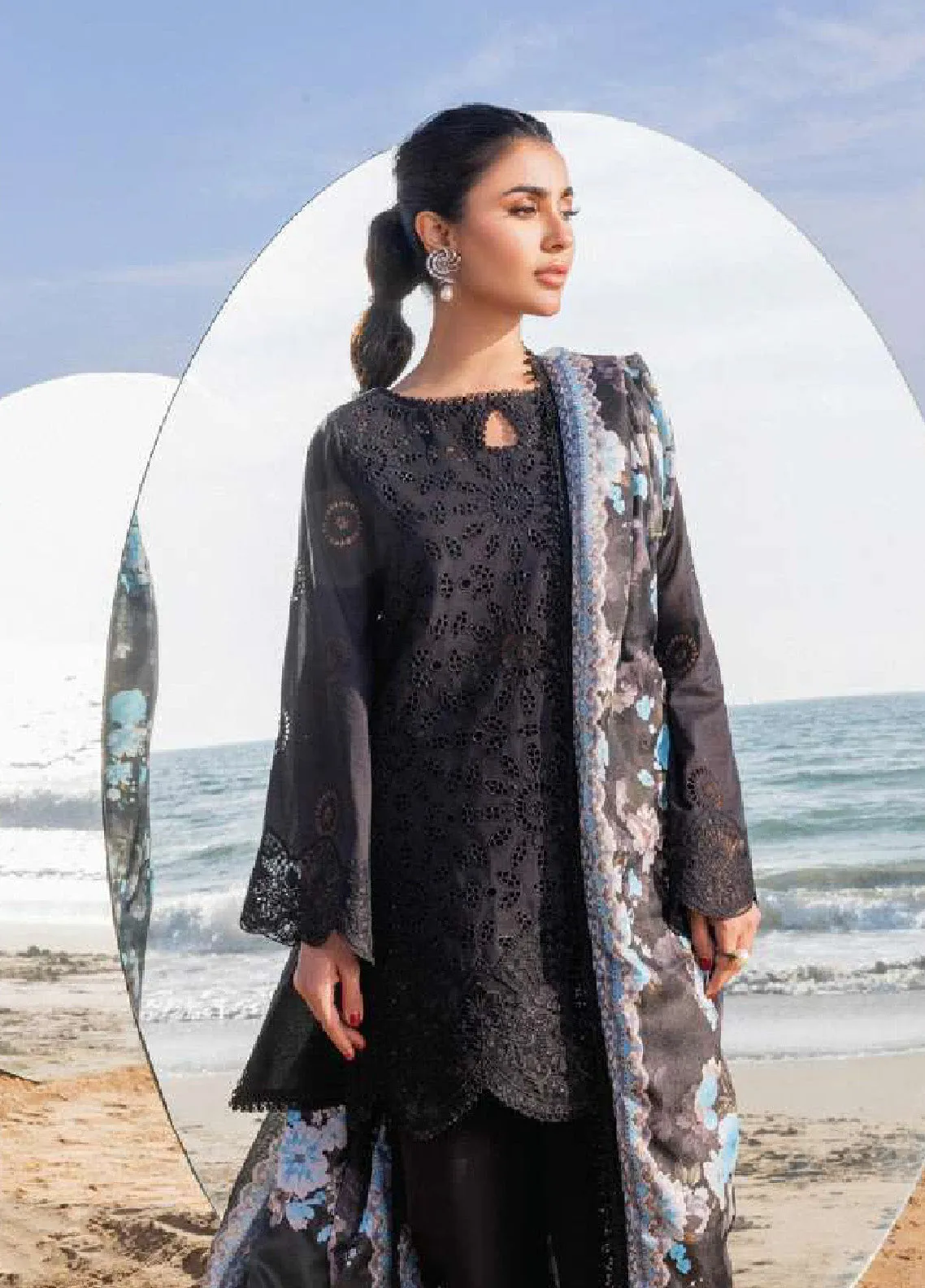 Zainab Chottani Embroidered Lawn Unstitched 3 Piece Suit - ZC24CL 5B KANZA