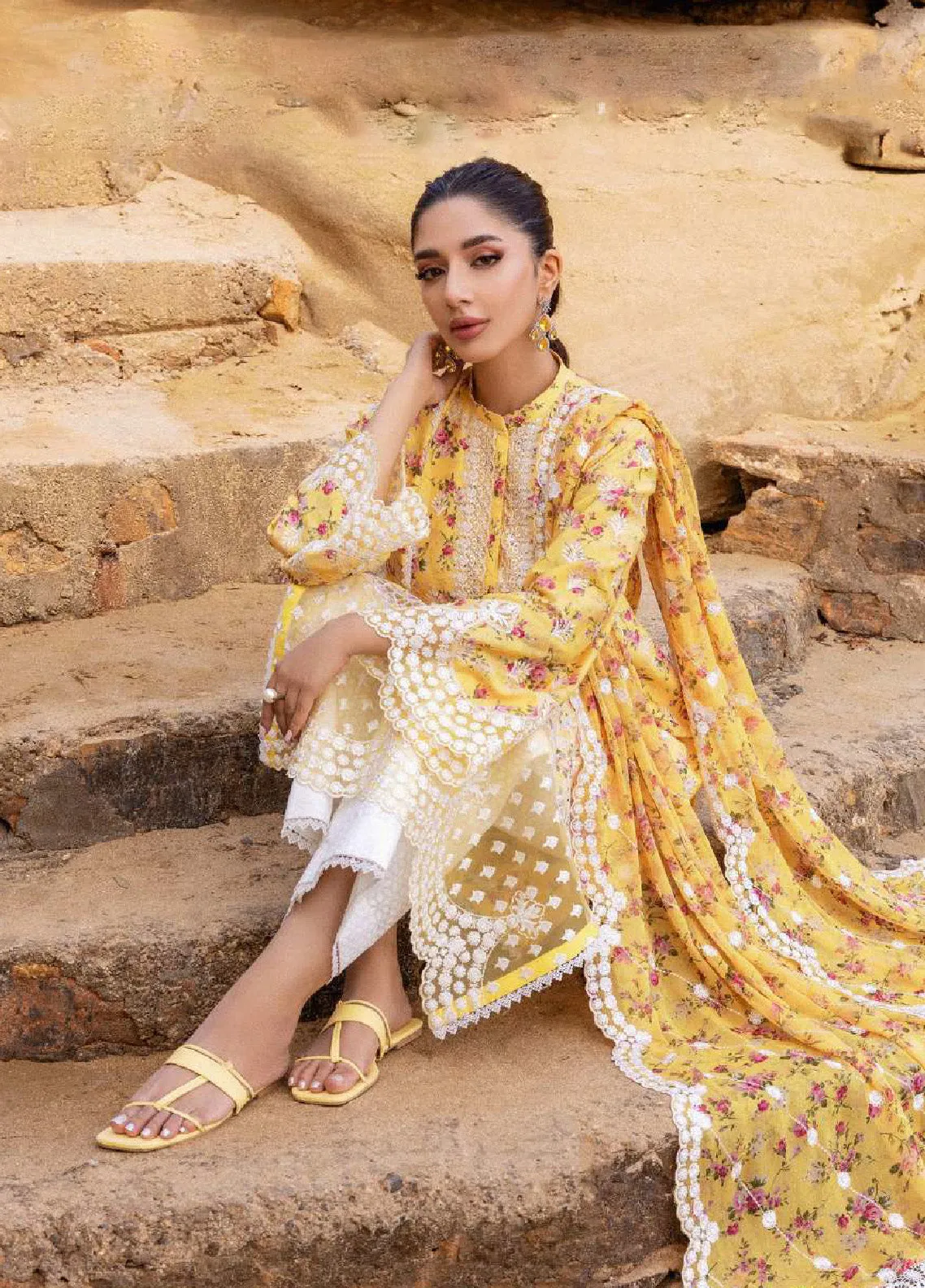 Zainab Chottani Embroidered Lawn Unstitched 3 Piece Suit - ZC24CL 9B ESME