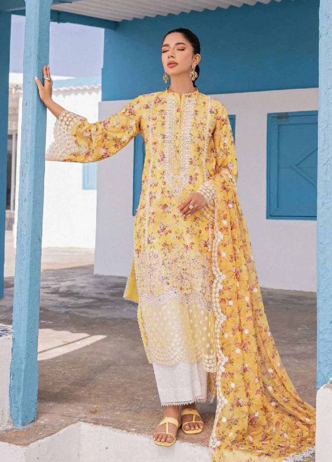 Zainab Chottani Embroidered Lawn Unstitched 3 Piece Suit - ZC24CL 9B ESME