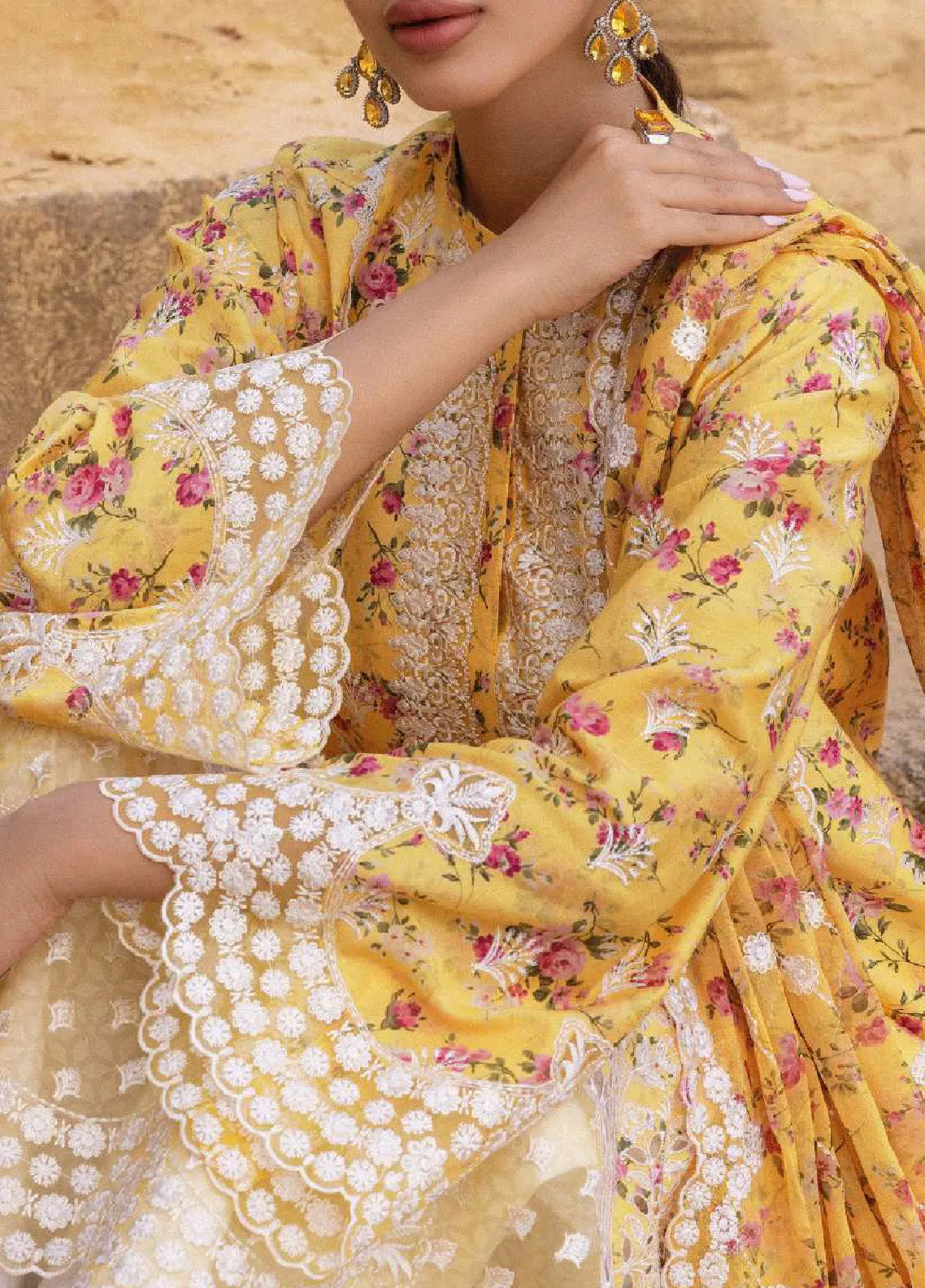 Zainab Chottani Embroidered Lawn Unstitched 3 Piece Suit - ZC24CL 9B ESME