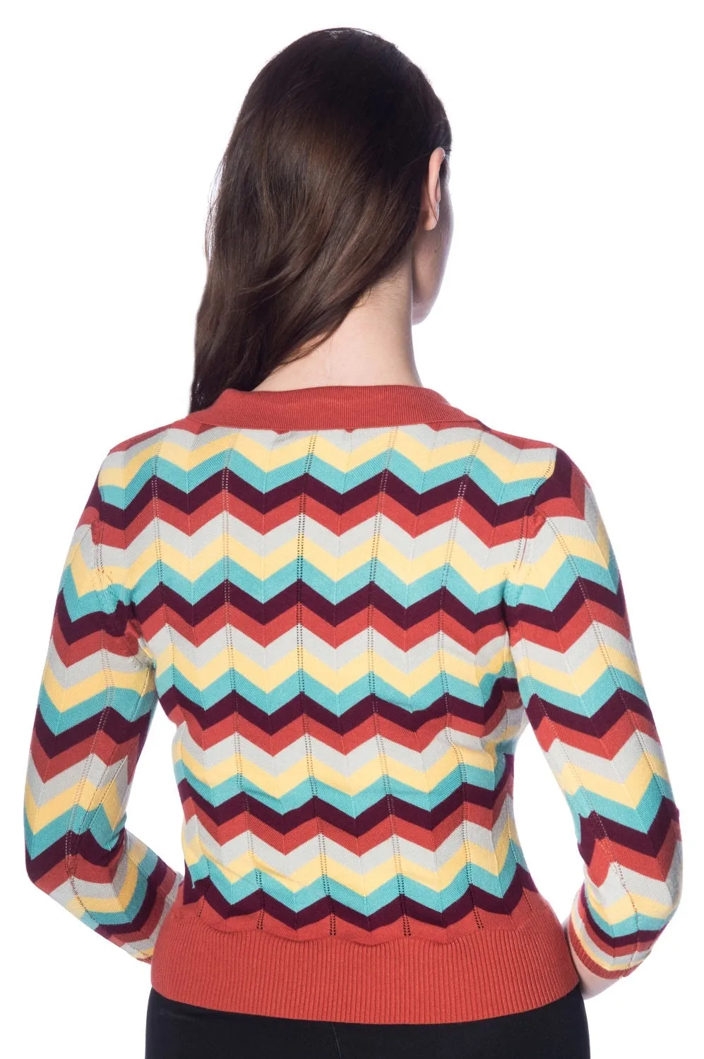 ZOE ZIG ZAG COLLAR TOP